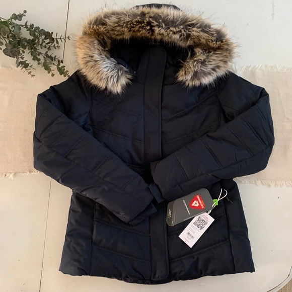 Obermeyer Women's Tuscany II Black Winter Ski Jacket Coat Insulated 8P NWT - Picture 1 of 11